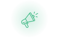 community announcements icon with glow